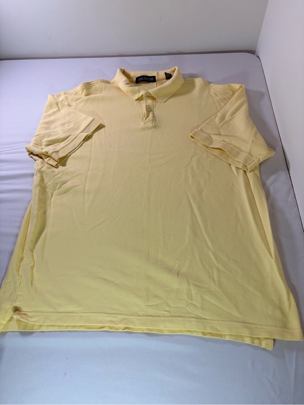 John Ashford Pale Yellow Men’s Polo Shirt( ub 2)